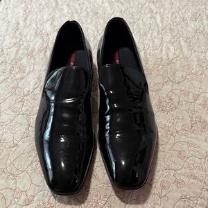 Prada Black Patent Leather Loafers